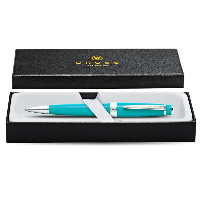 Cross Bailey Light Refillable Ballpoint Pen Presented in a Everyday Gift Box - Medium Point, Black Ink, Polished Teal - Image 3